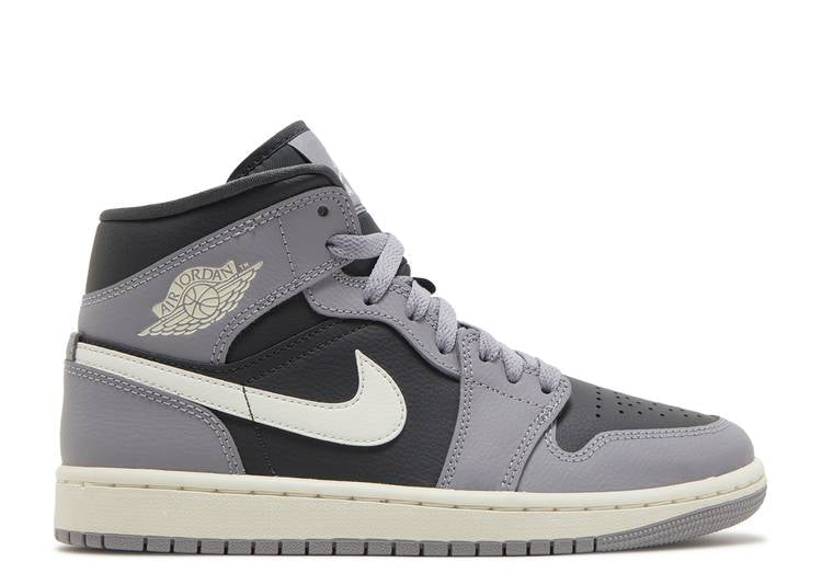 Davenzarry | Women's Air Jordan 1 Mid 'Cement Grey' | View 1