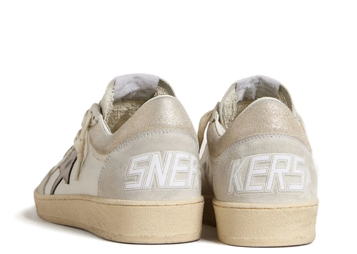 Davenzarry | Golden Goose Ball-Star White Leather Metallic Star Glossy Heel - Women's | View 3
