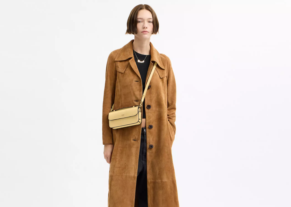 Davenzarry | Coach Elora Top Handle Crossbody Bag Brass/Yellow | View 3