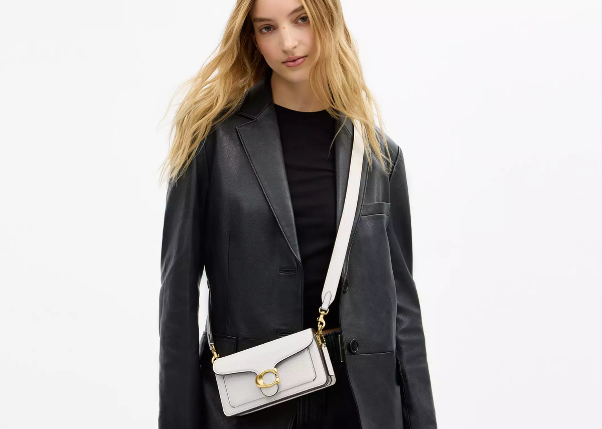 Davenzarry | Coach Tabby Shoulder Bag 20 Brass/Chalk | View 5
