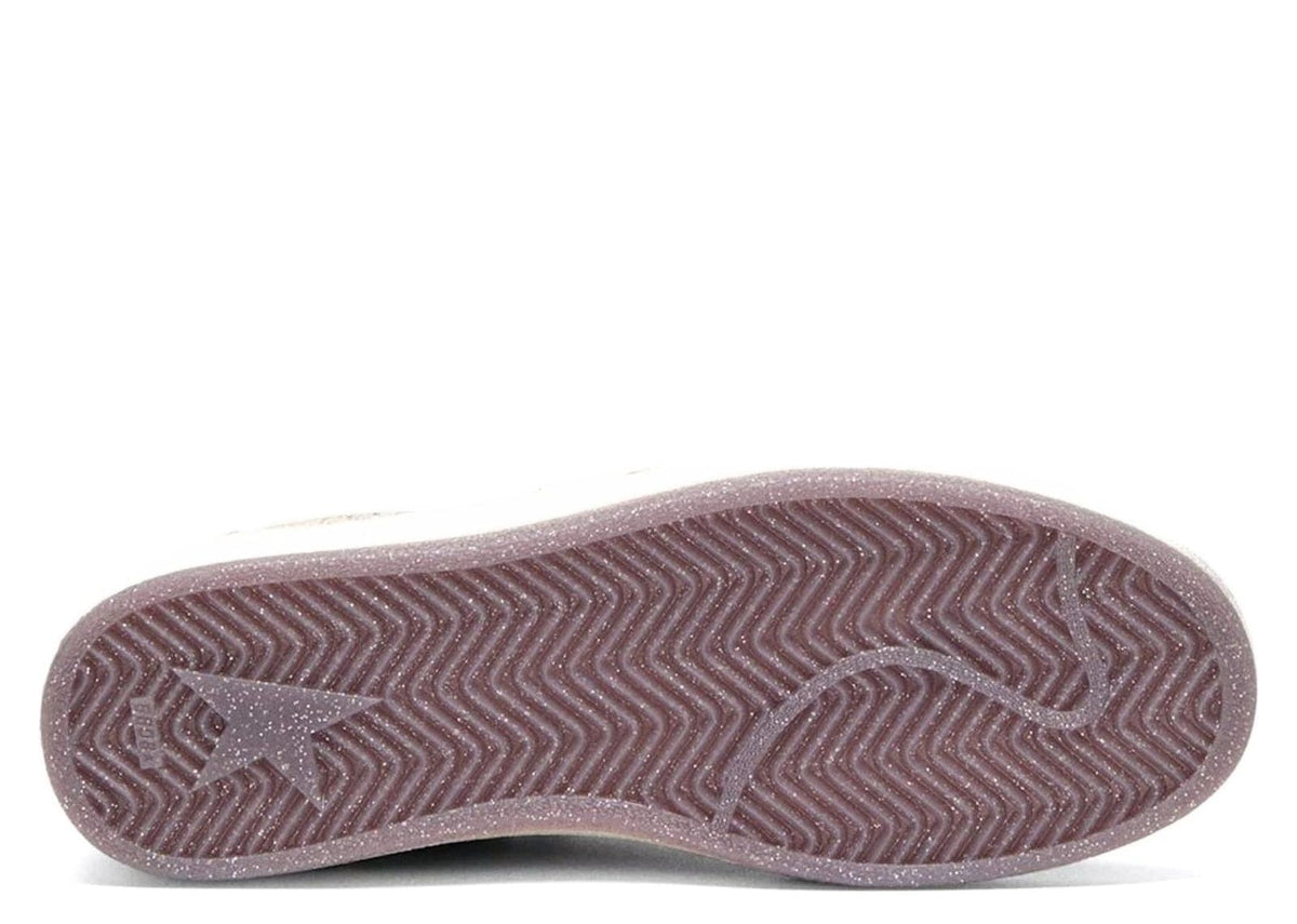 Davenzarry | Golden Goose Ball Star Taupe Suede Cream Star Pink Heel Tab - Women's | View 5