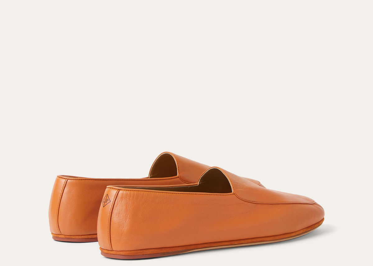 Davenzarry | Loro Piana Anton Walk Loafer Lambskin Fiery Summer | View 3