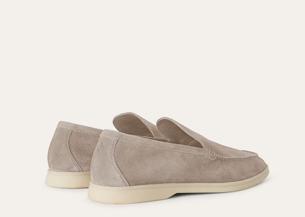 Davenzarry | Loro Piana Summer Walk Loafer Suede Classic Beige | View 6