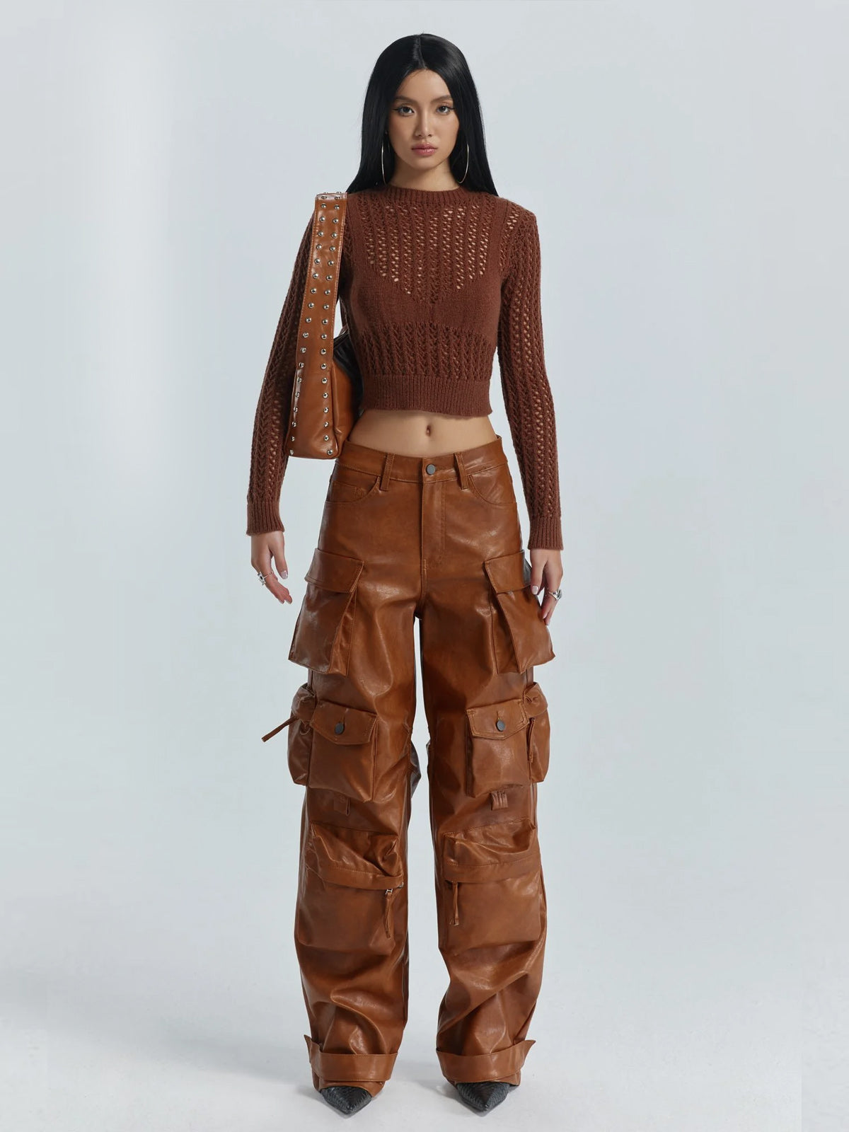 Fushya X Kript Pockets Street Leather Trouser