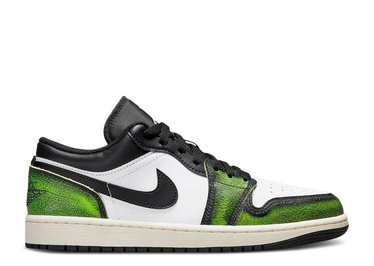 Davenzarry | Air Jordan 1 Low SE 'Wear-Away - Electric Green' | View 1