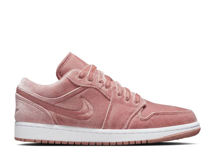 Davenzarry | Women's Air Jordan 1 Low SE 'Pink Velvet' | View 1