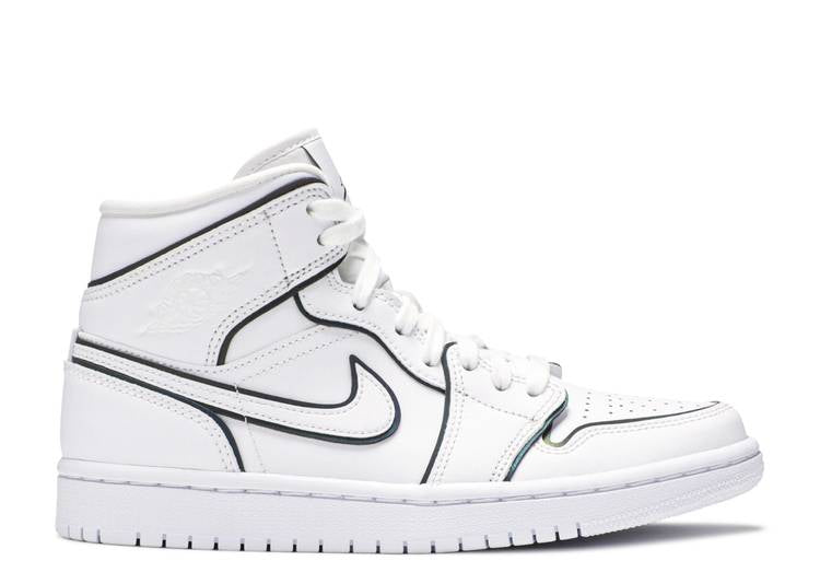 Davenzarry | Women's Air Jordan 1 Mid SE 'Iridescent Trim' | View 1