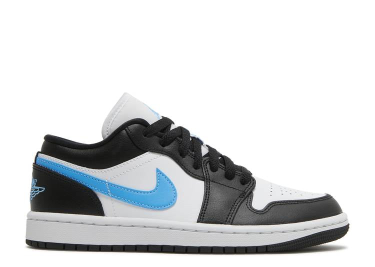 Davenzarry | Women's Air Jordan 1 Low 'Black University Blue' | View 1