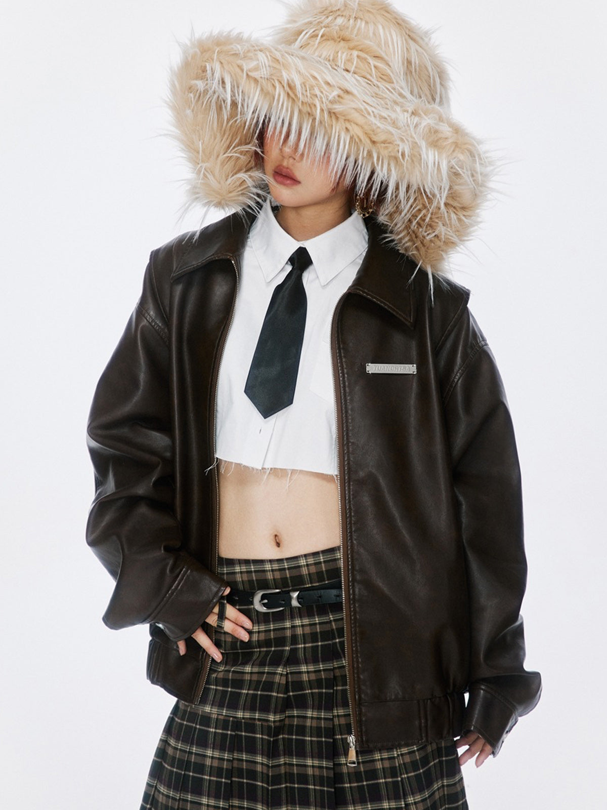 Fushya ZV Vintage Leather Jacket