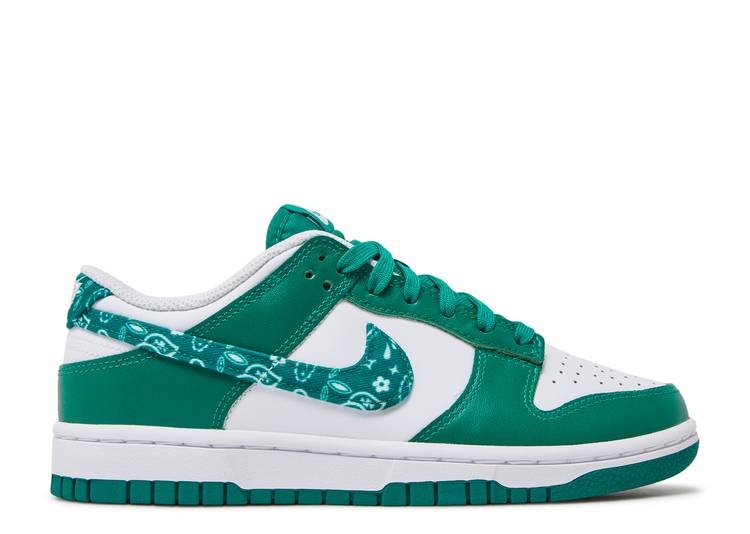 Davenzarry | Women's Dunk Low 'Green Paisley' | View 1