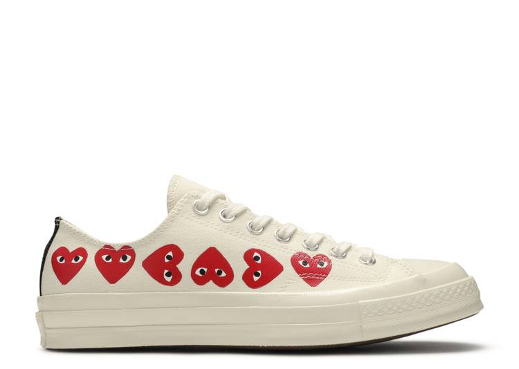 Comme Des Garçons Play x Chuck 70 Low Top 'Multi Heart'