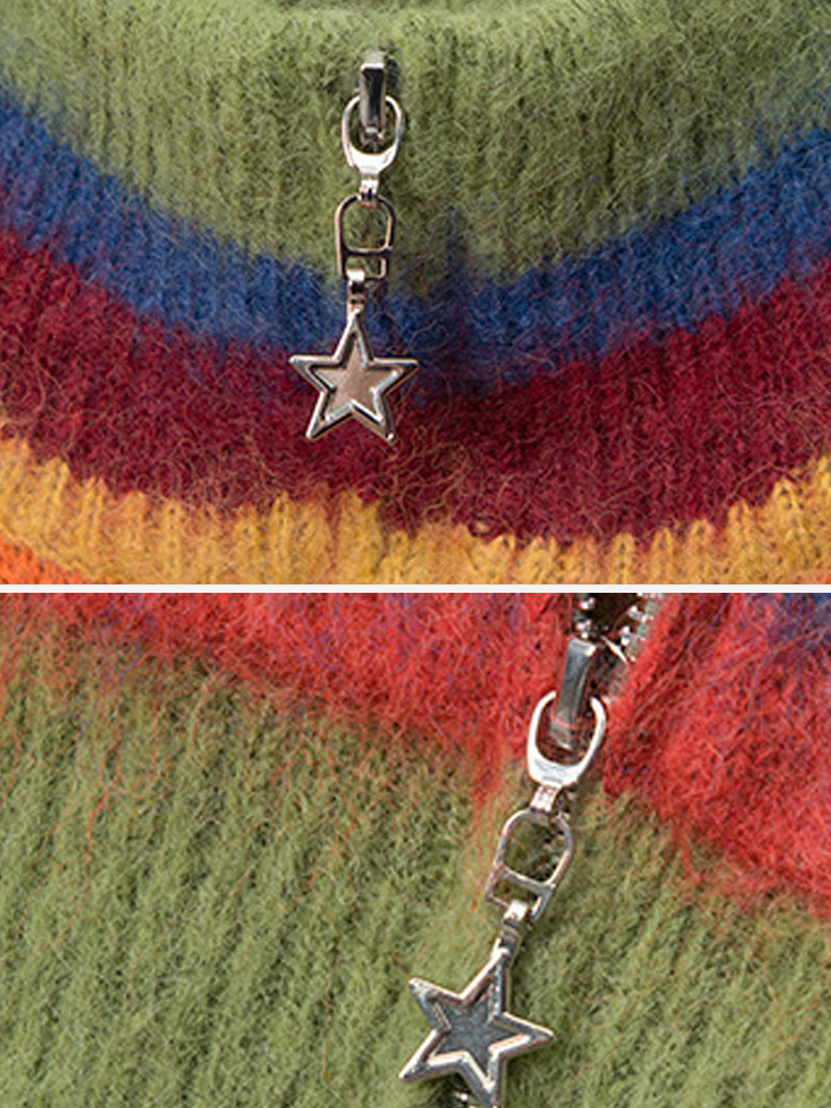 Fushya Colorful Cropped Cardigan