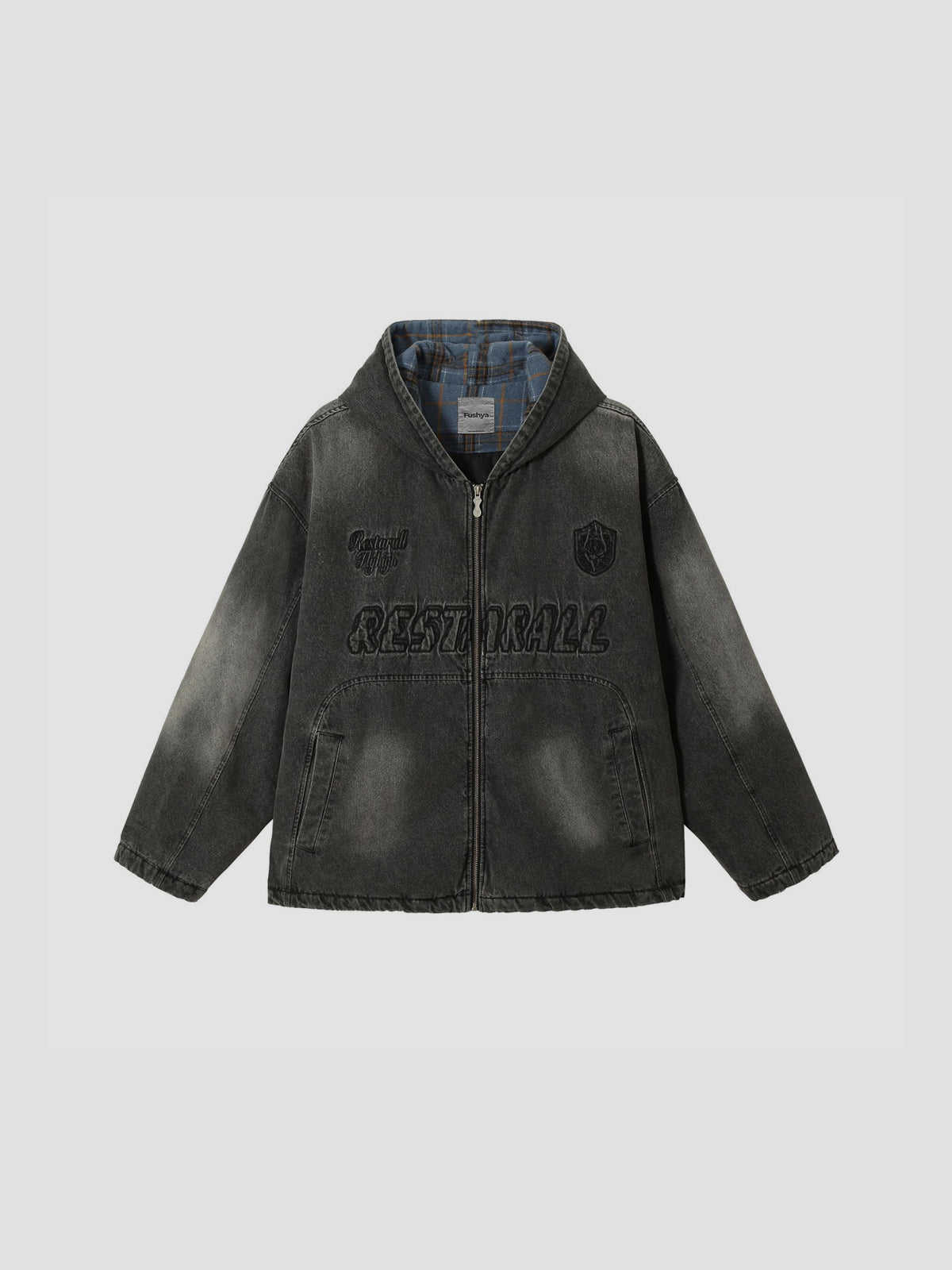 Fushya "back to city" Restarall Washed Denim Jacket