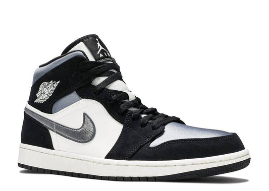 Davenzarry | Air Jordan 1 Mid SE 'Satin Smoke Grey' | View 2