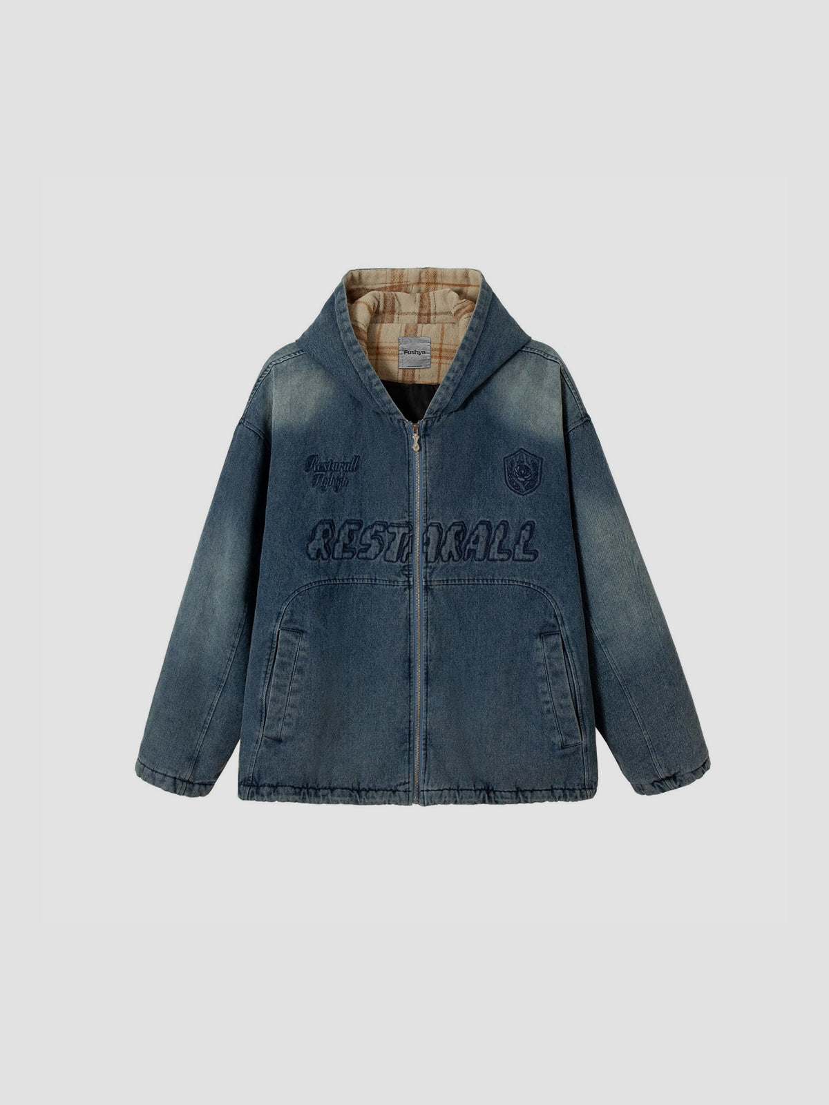 Fushya "back to city" Restarall Washed Denim Jacket