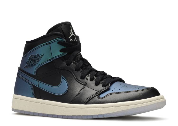 Davenzarry | Women's Air Jordan 1 Mid 'Metallic Turquoise' | View 2