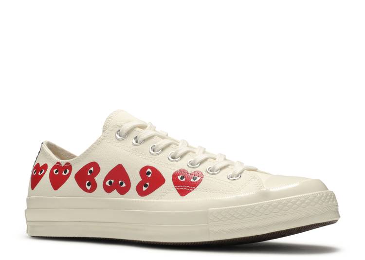 Davenzarry - Comme Des Garçons Play x Chuck 70 Low Top 'Multi Heart' - Image 2