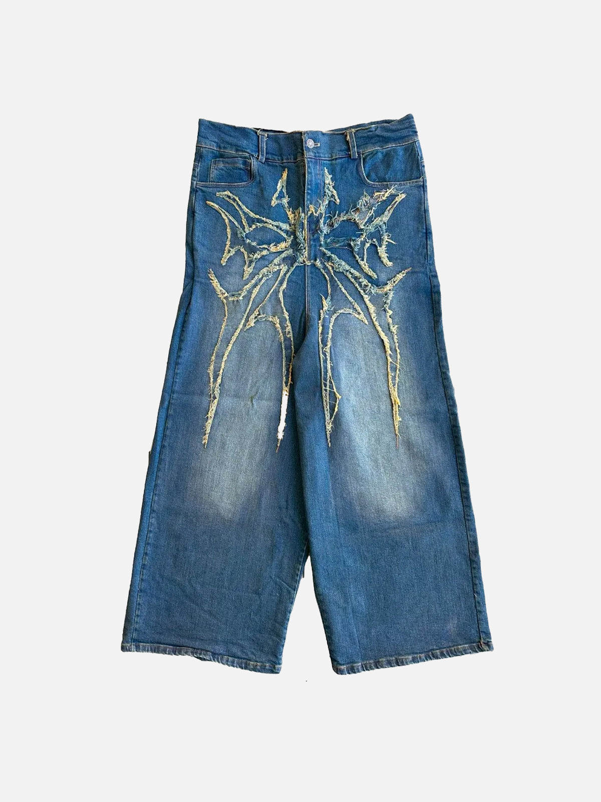 Fushya Deep Street Sword Lines Baggy Jean