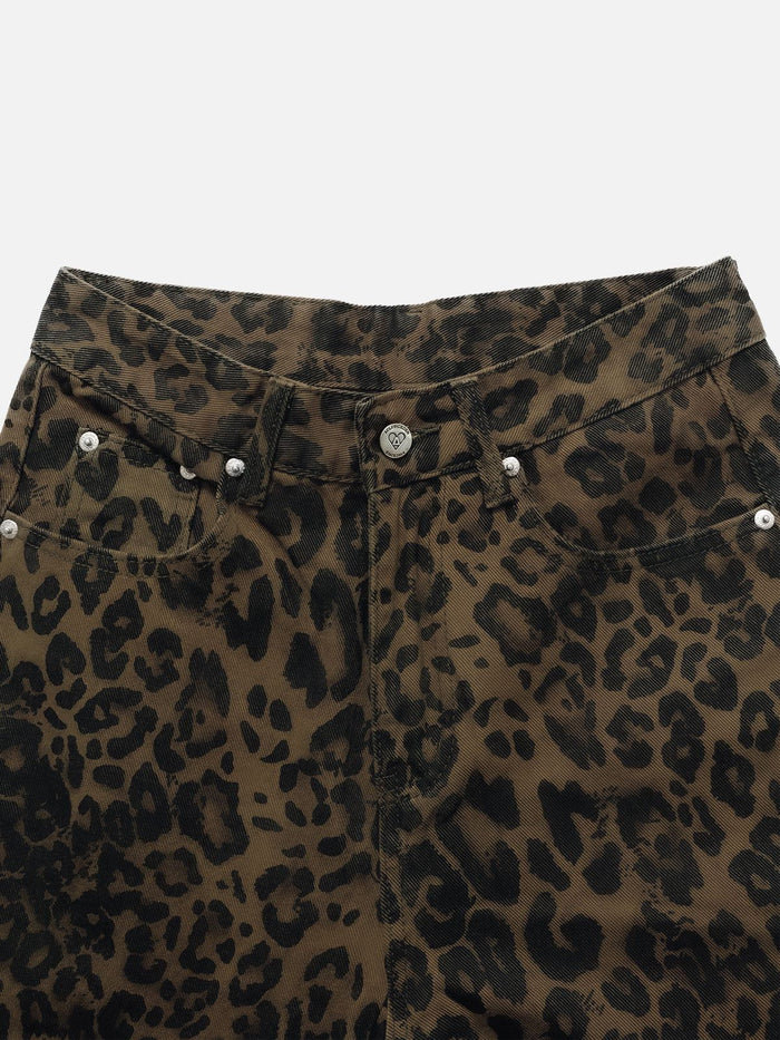 Fushya "Street Star" Leopard Baggy Jean