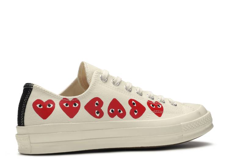 Davenzarry - Comme Des Garçons Play x Chuck 70 Low Top 'Multi Heart' - Image 3