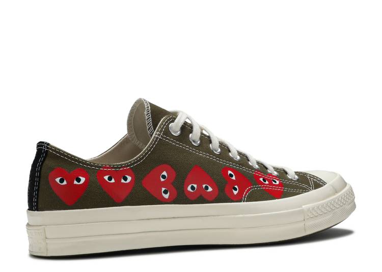 Davenzarry - Comme Des Garçons Play x Chuck 70 Low Top 'Multi Heart' - Image 3