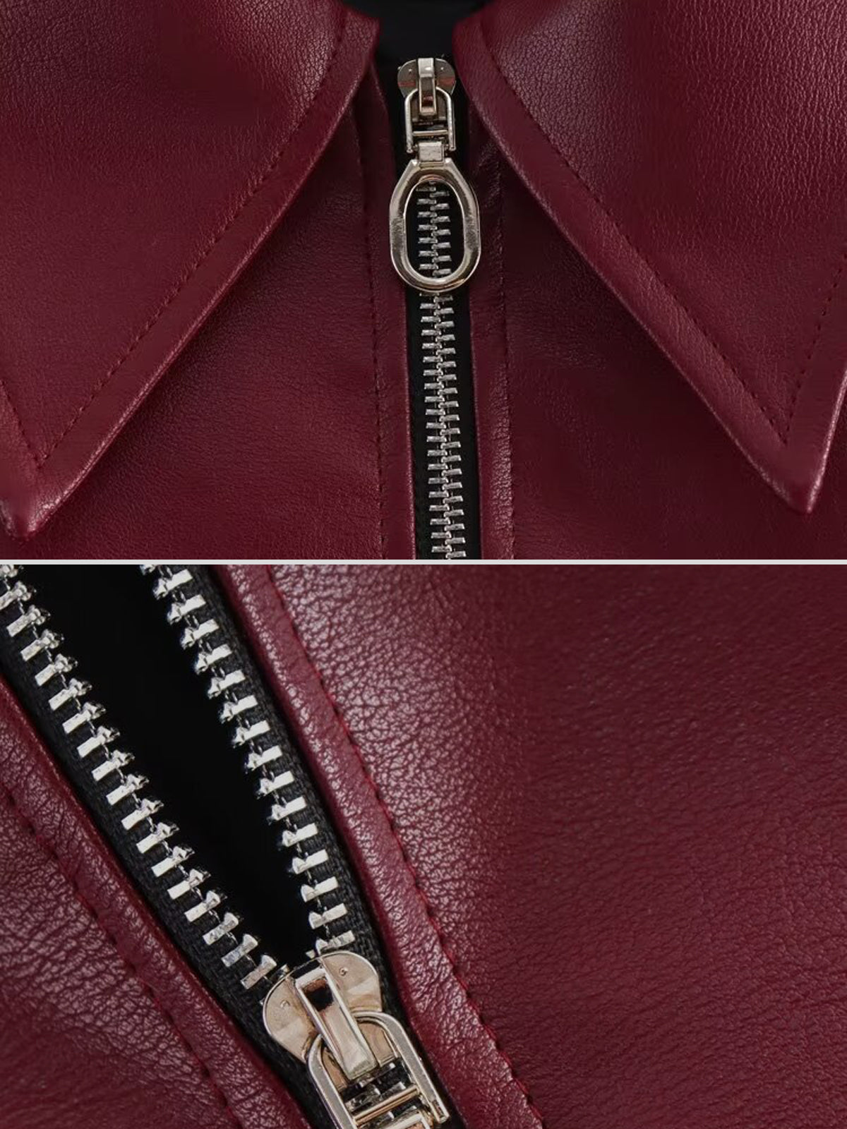 Fushya "80s" Cherry Lady Vintage Leather Jacket