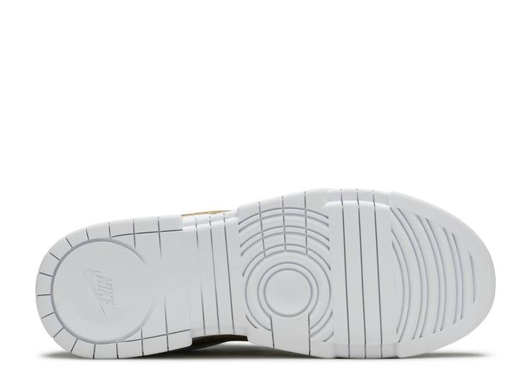 Davenzarry | Women's Dunk Low Disrupt 'White Metallic Gold' | View 4