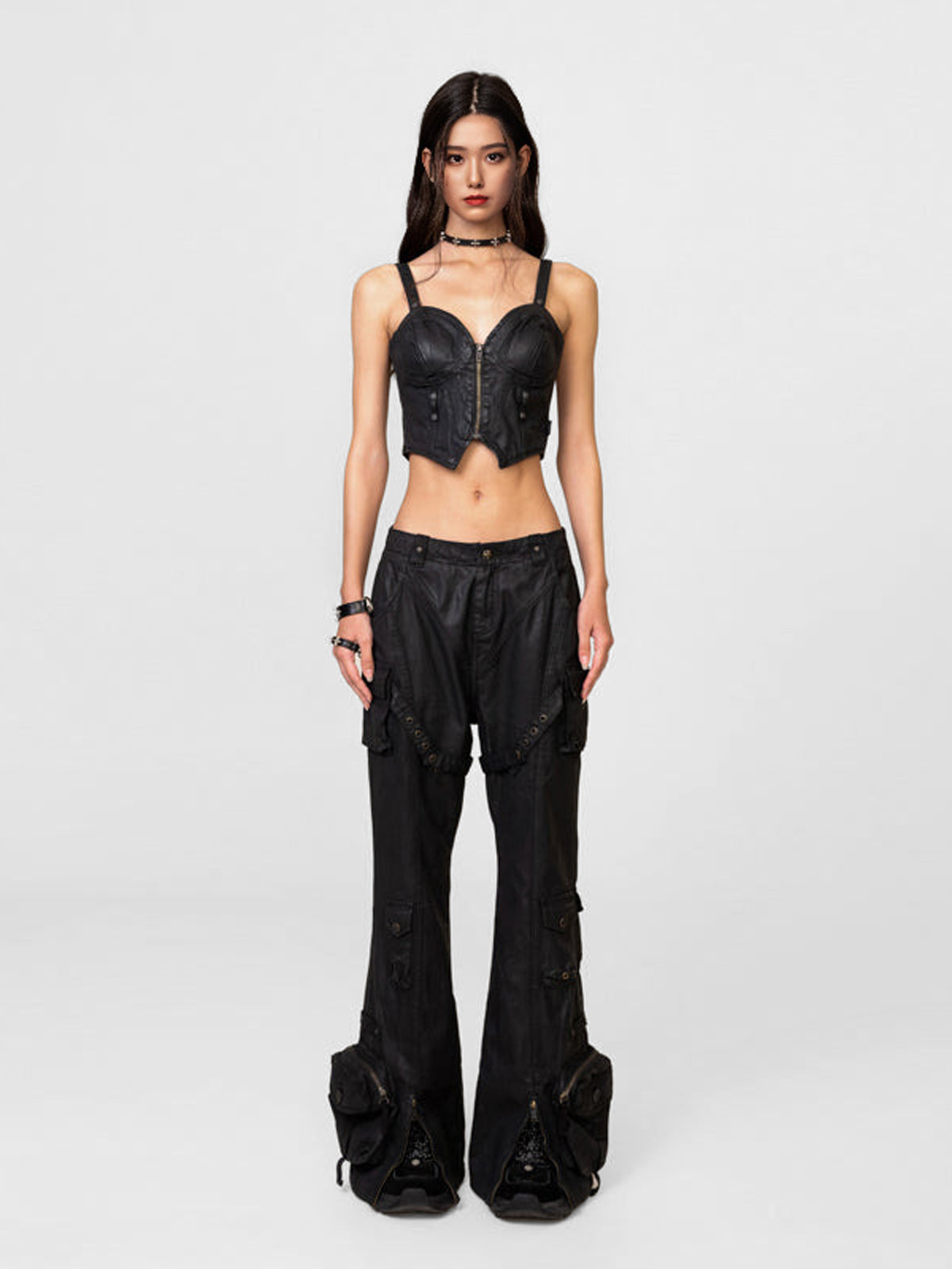 Fushya SMFK "80s tape" Street Leather Cropped