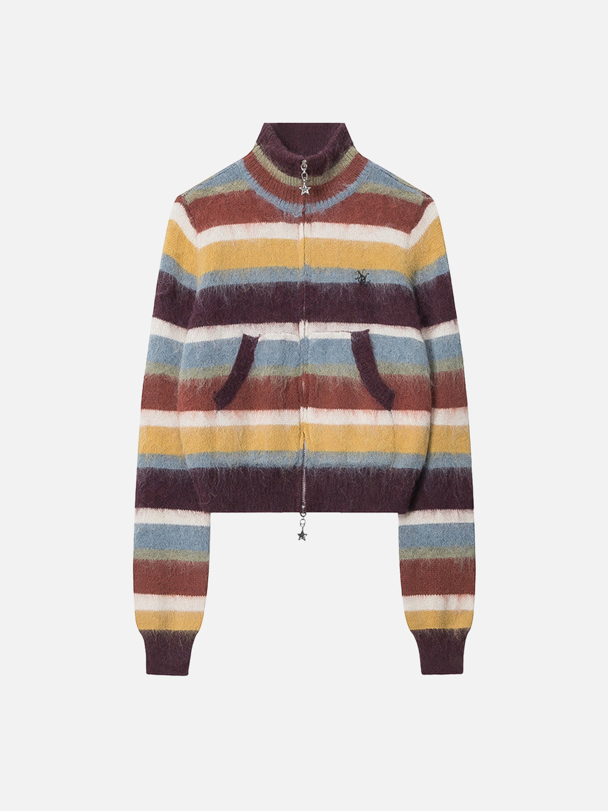 Fushya Colorful Cropped Cardigan