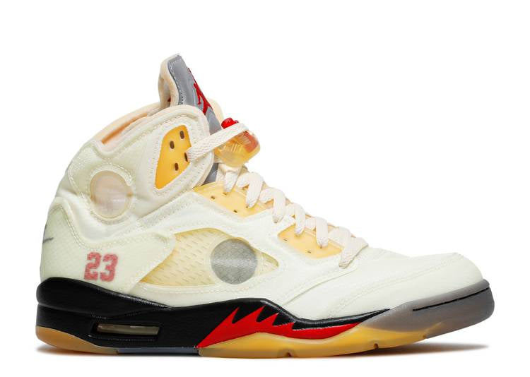 Davenzarry | Off-White x Air Jordan 5 Retro SP 'Sail' | View 1