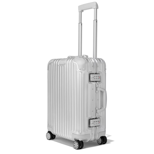 Davenzarry | Rimowa Cabin Aluminum Suitcase | Silver | View 2
