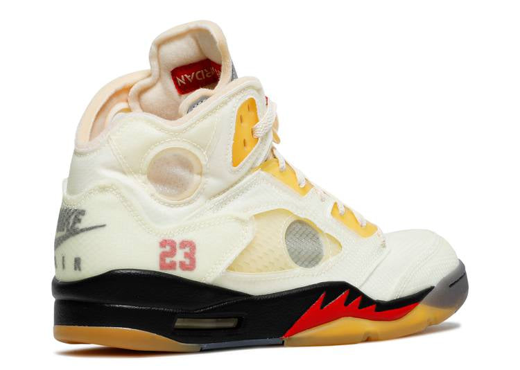 Davenzarry | Off-White x Air Jordan 5 Retro SP 'Sail' | View 3