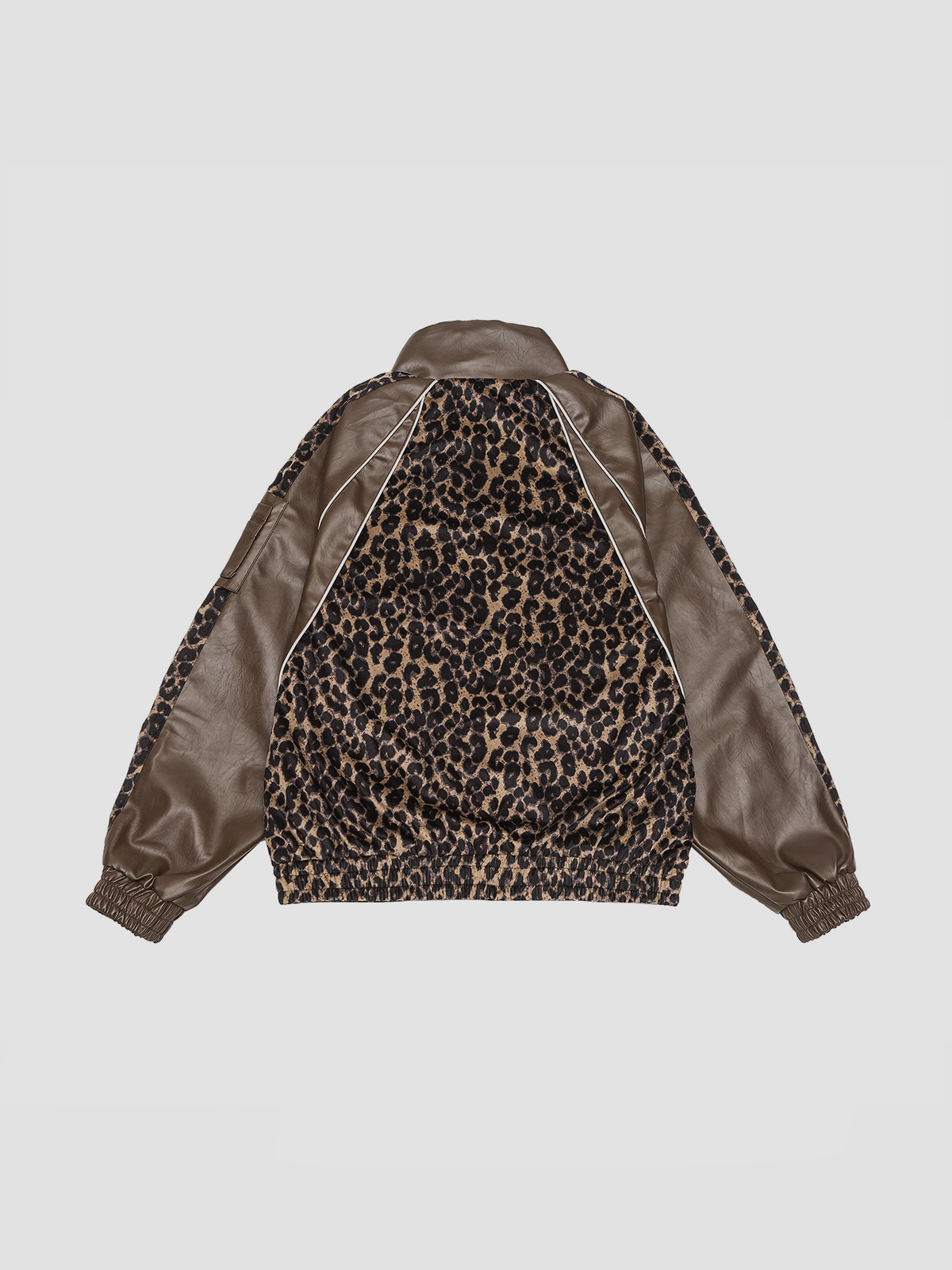 Fushya Leopard Leather Jacket