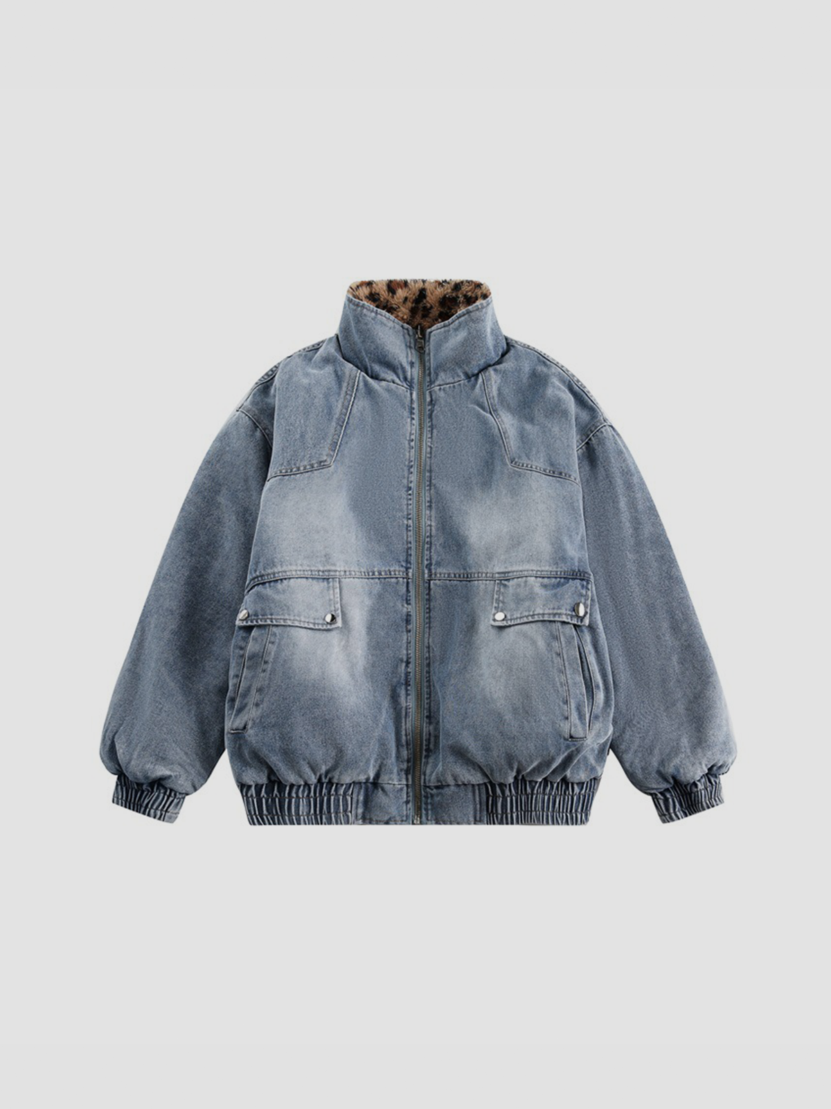 Fushya Double-Sided Street Denim Jacket