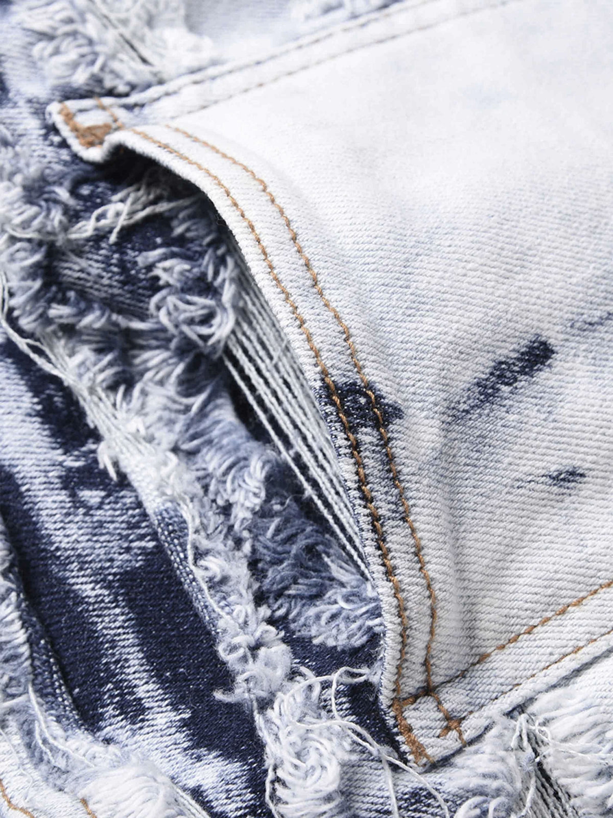Fushya "Street Star" Blue Fringe Jean