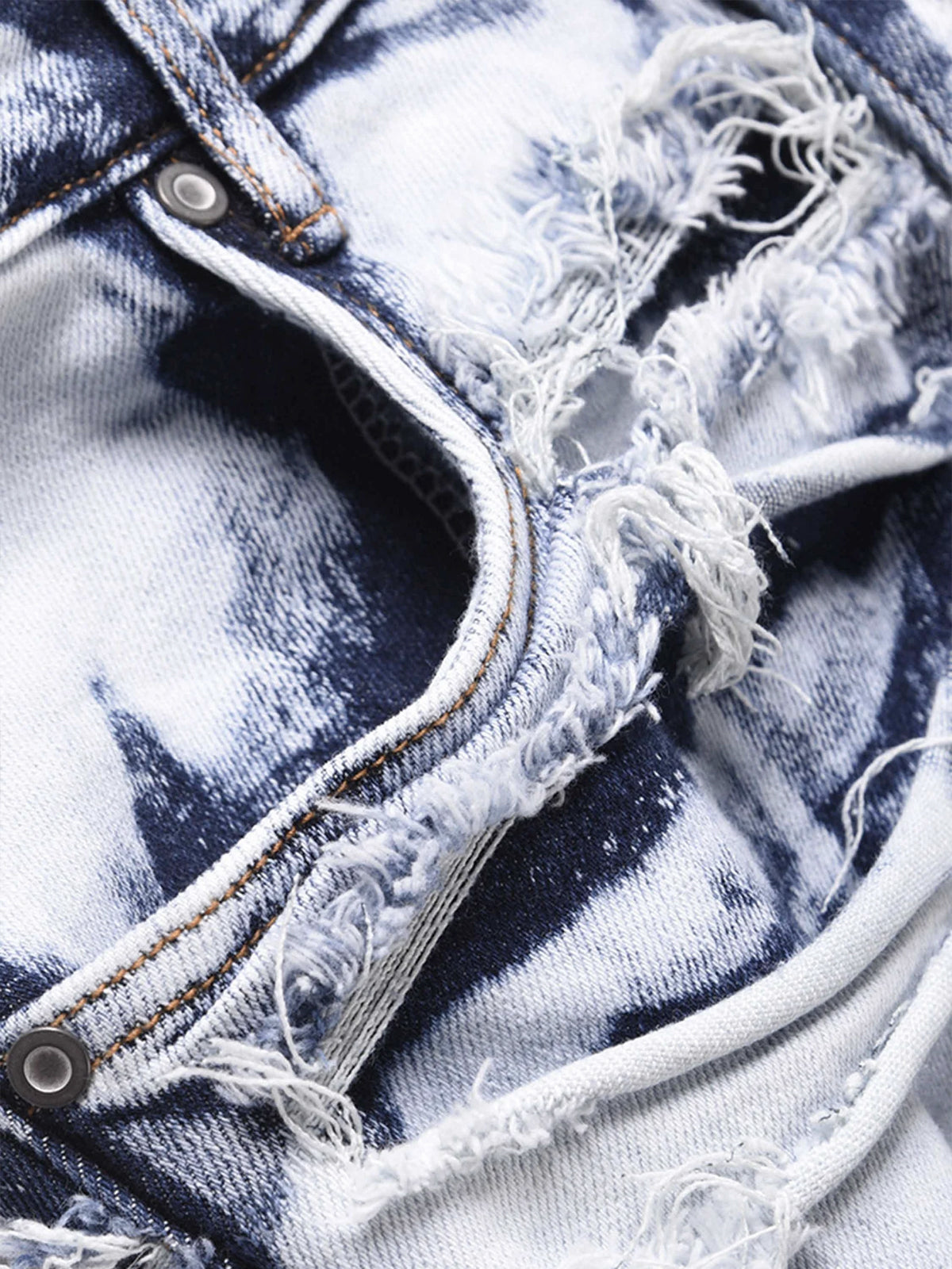 Fushya "Street Star" Blue Fringe Jean