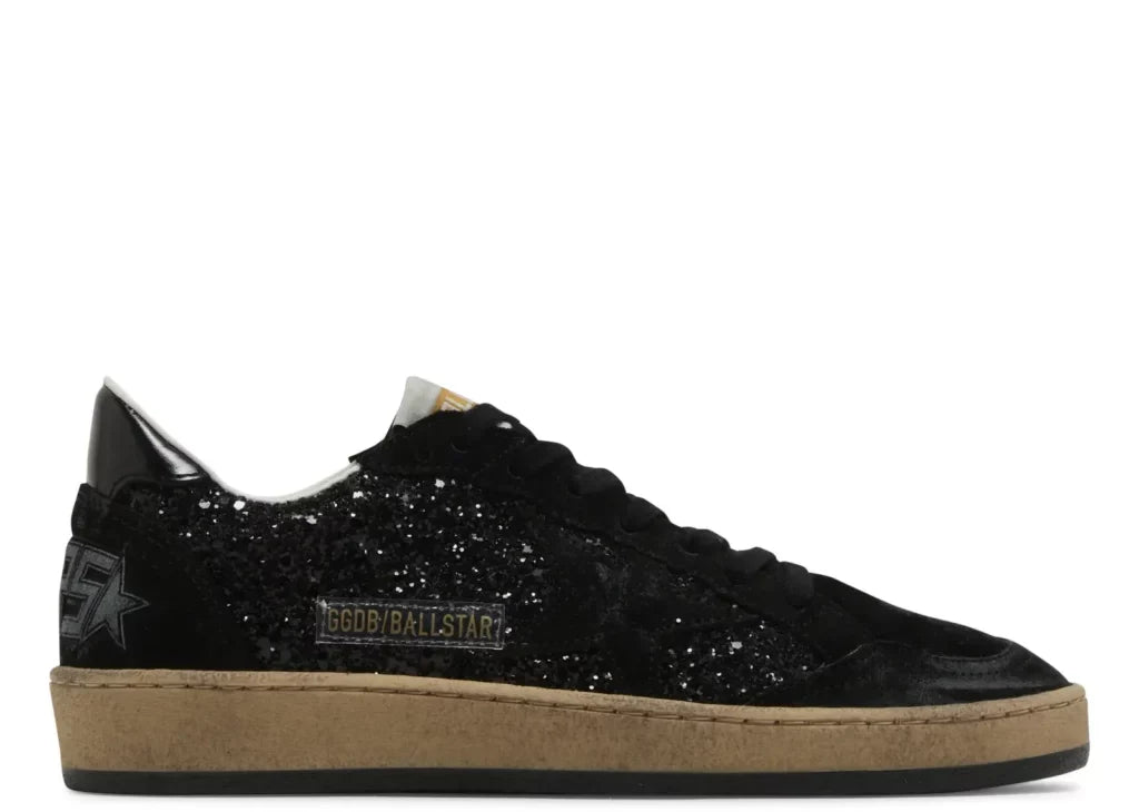 Davenzarry | Golden Goose Ball-Star Black Leather Distressed - Women's | View 6