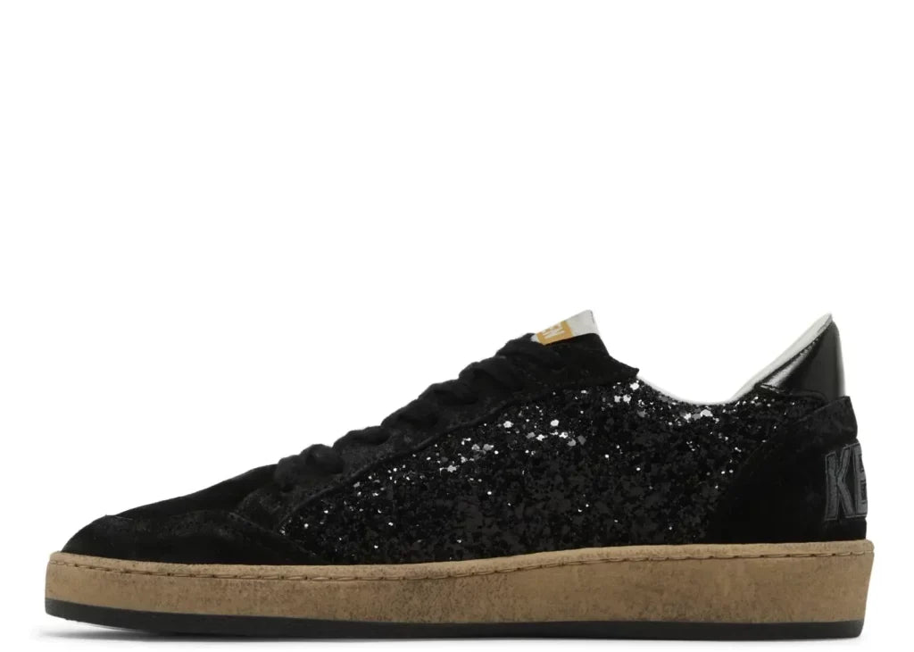 Davenzarry | Golden Goose Ball-Star Black Leather Distressed - Women's | View 7