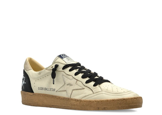 Davenzarry | Golden Goose Ball-Star Light Beige Leather | View 2