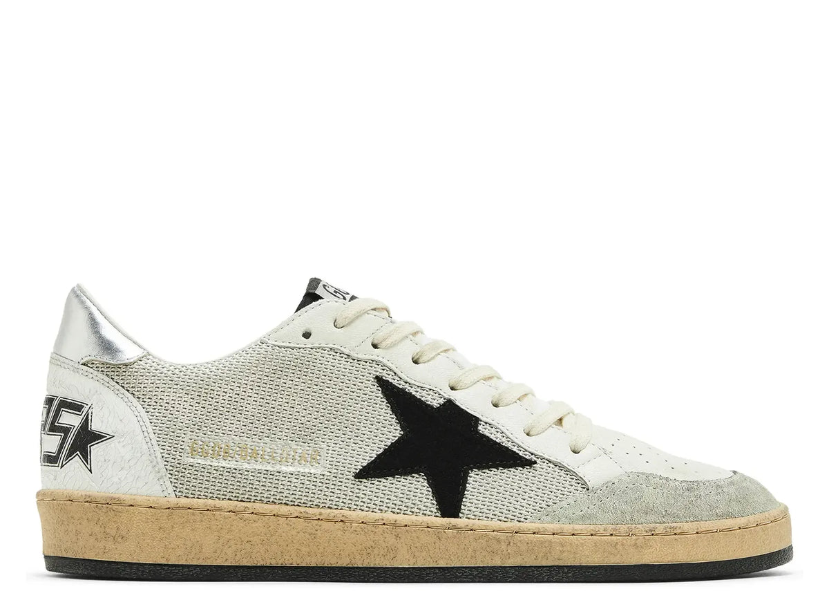 Davenzarry | Golden Goose Ball-Star White Leather Distressed | View 1