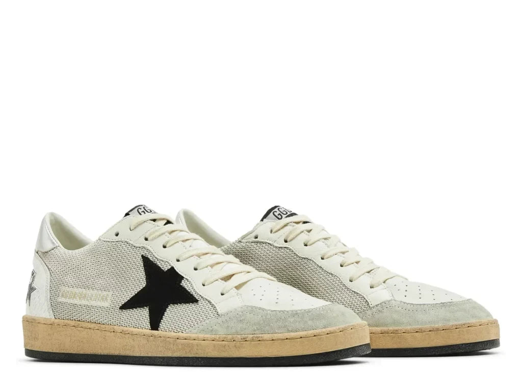 Davenzarry | Golden Goose Ball-Star White Leather Distressed | View 10