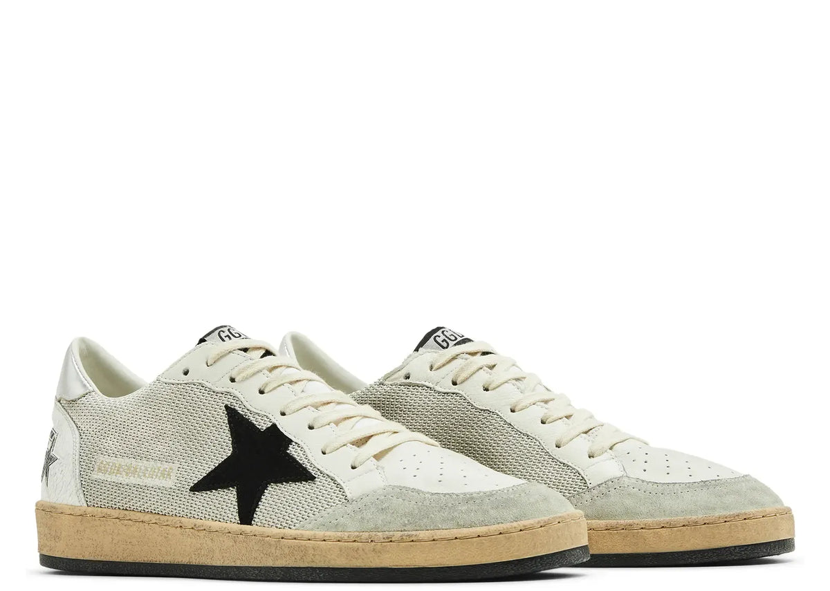 Davenzarry | Golden Goose Ball-Star White Leather Distressed | View 5