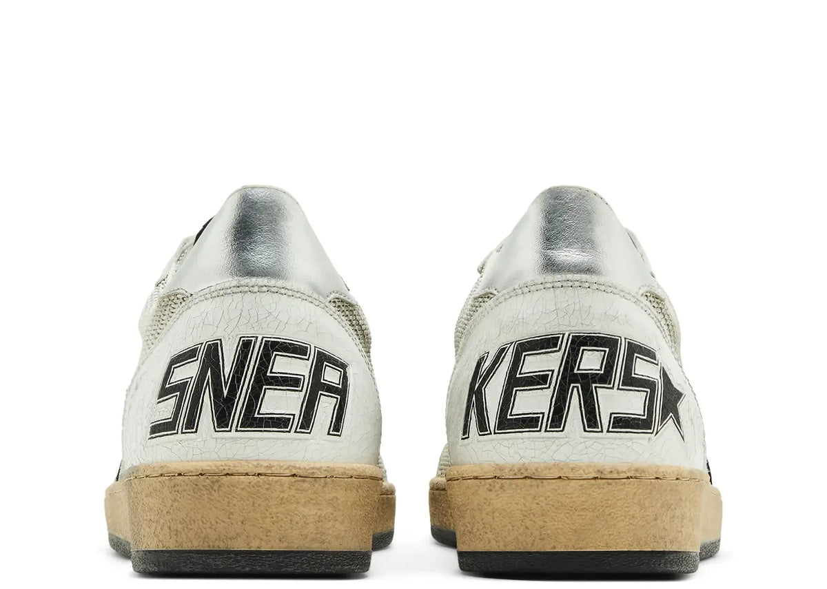 Davenzarry | Golden Goose Ball-Star White Leather Distressed | View 3