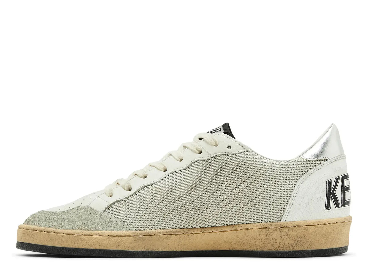 Davenzarry | Golden Goose Ball-Star White Leather Distressed | View 2