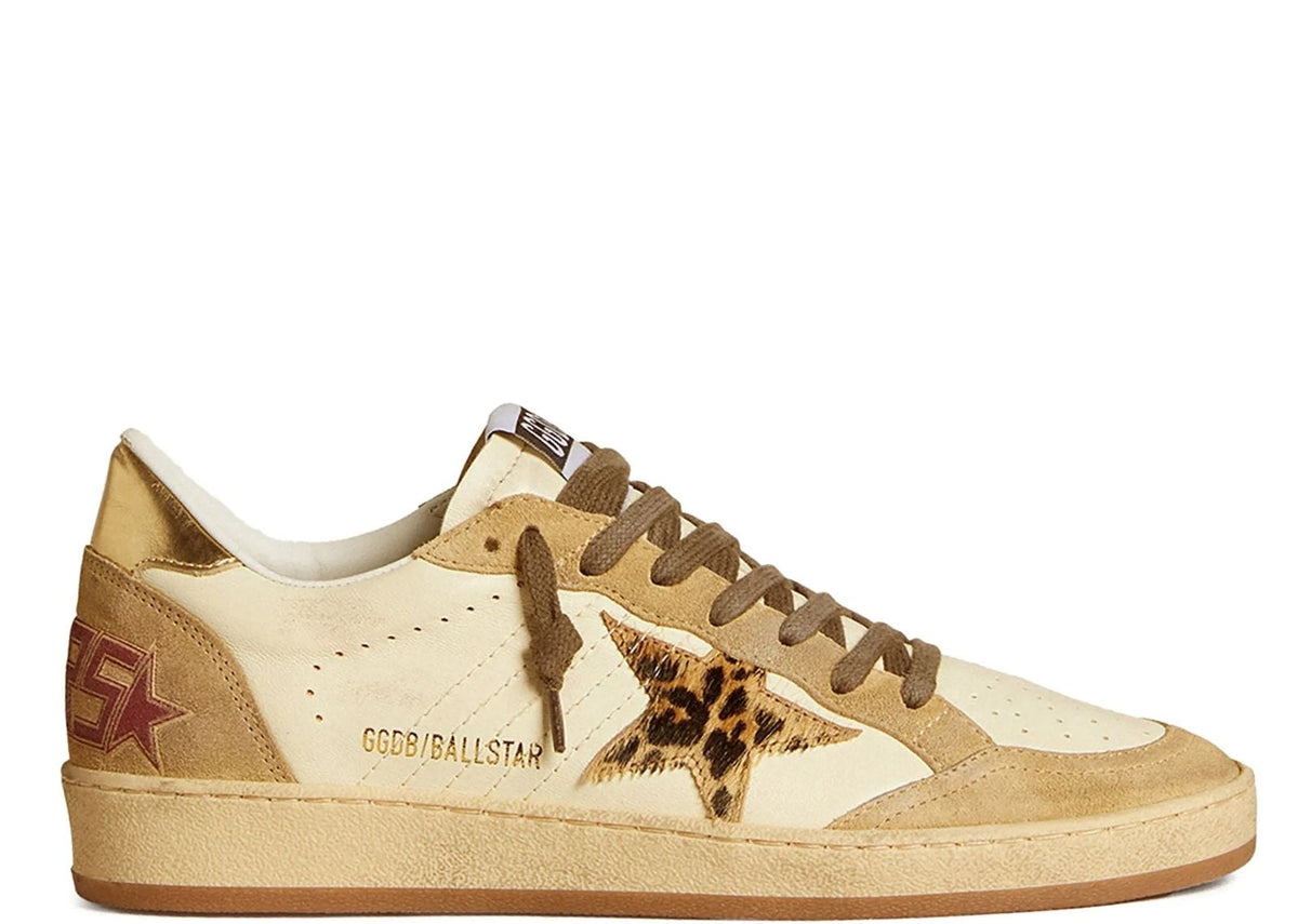 Davenzarry | Golden Goose Ball-Star White Nappa Sand Suede - Women's | View 1