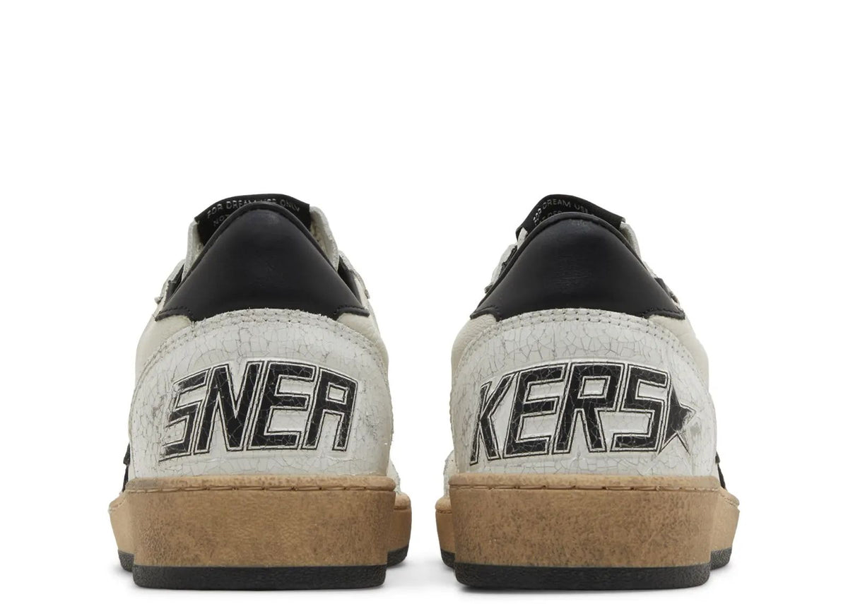 Davenzarry | Golden Goose Ball-Star White Nappa with Black Star - Women's | View 3