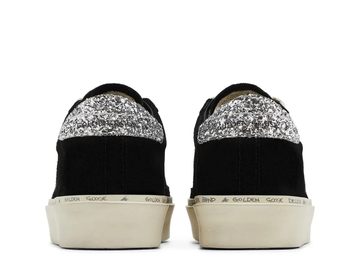 Davenzarry | Golden Goose Hi-Star Black Suede Glitter Heel - Women's | View 3