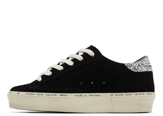 Davenzarry | Golden Goose Hi-Star Black Suede Glitter Heel - Women's | View 2