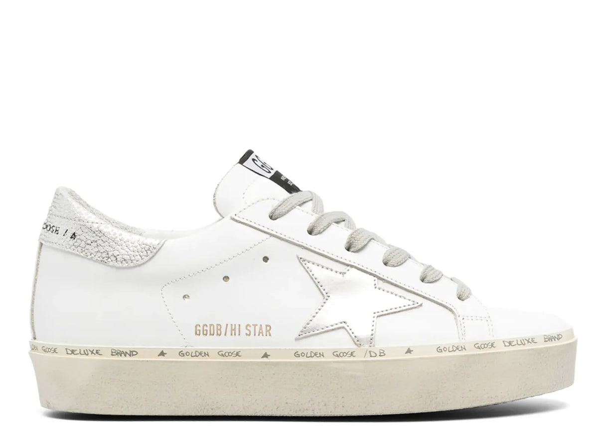 Davenzarry | Golden Goose Hi-Star White Leather - Women's | View 1