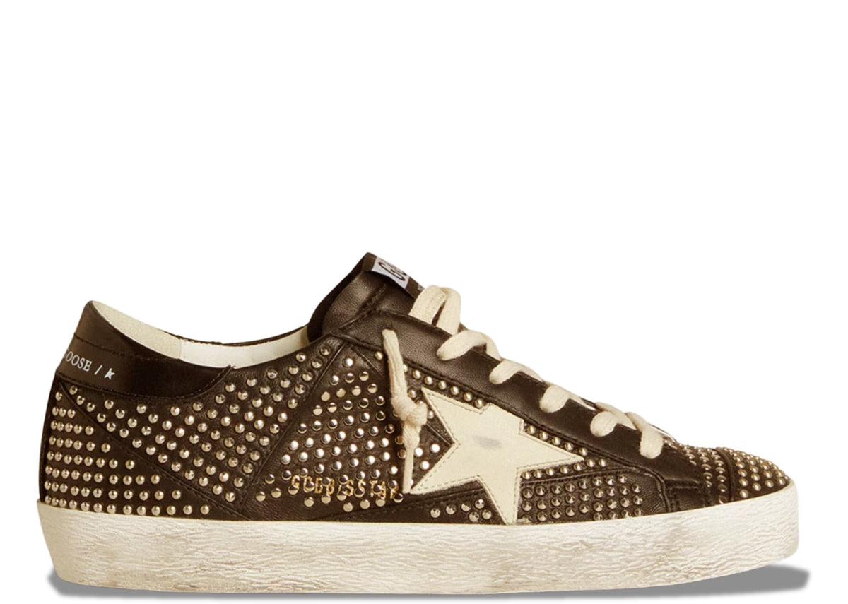 Davenzarry | Golden Goose Super-Star Black Nappa Silver - Women's | View 1